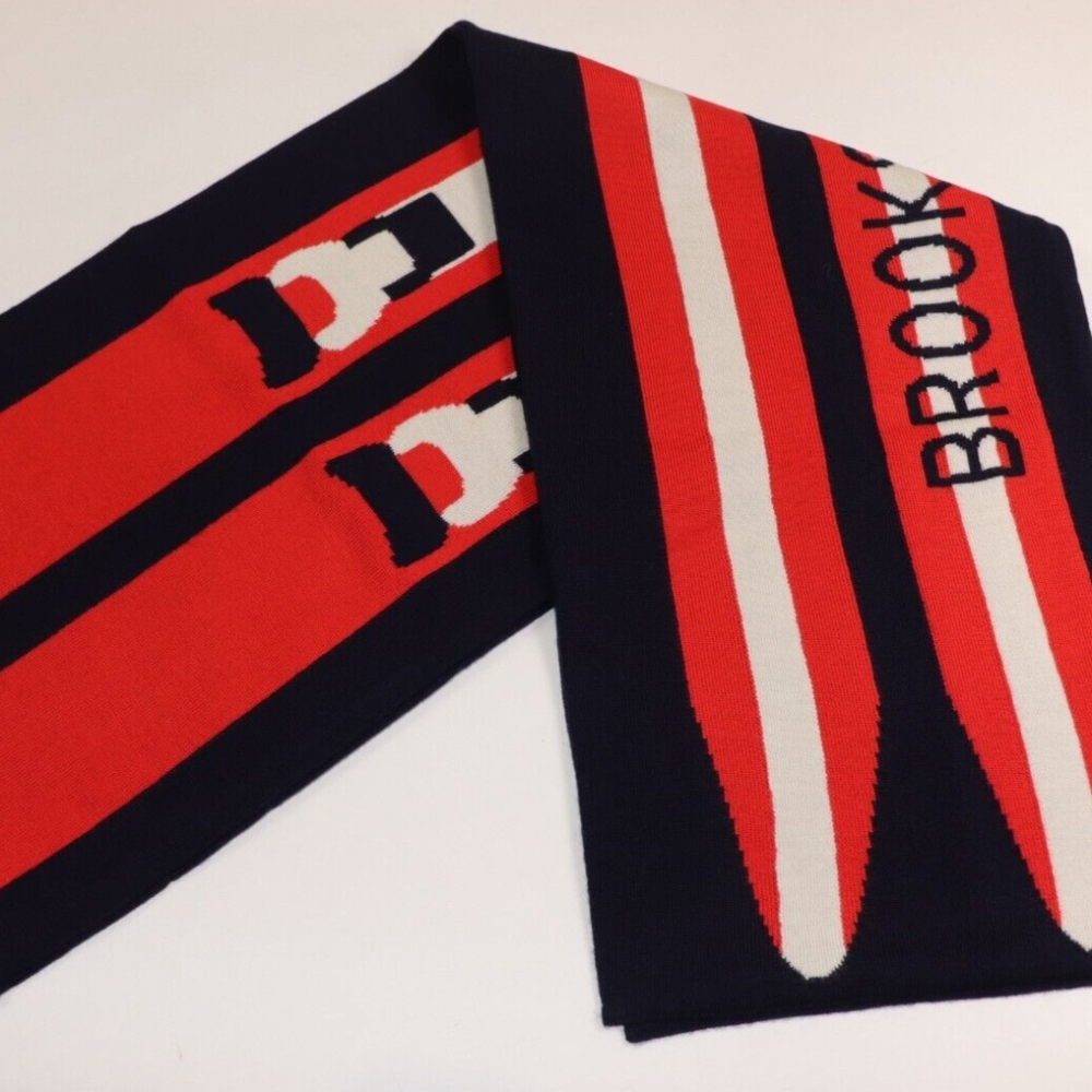 Brooks Brothers Marino Wool Ski Scarf